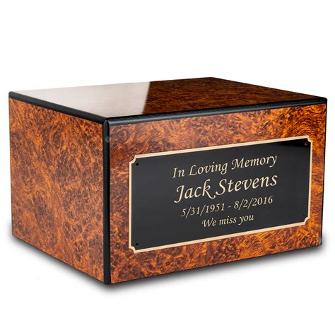 engraved boxes for remains